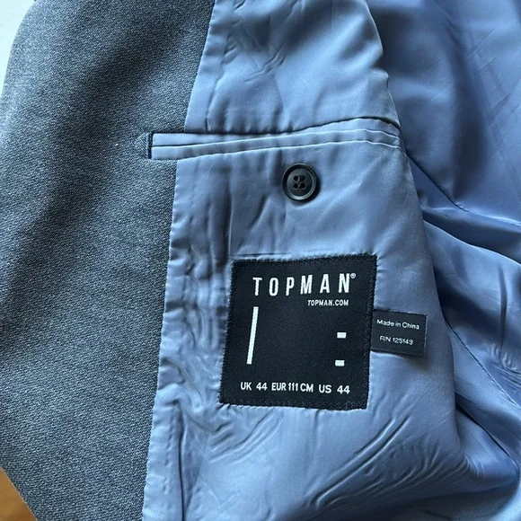 Topman Gray Sport Coat for Men